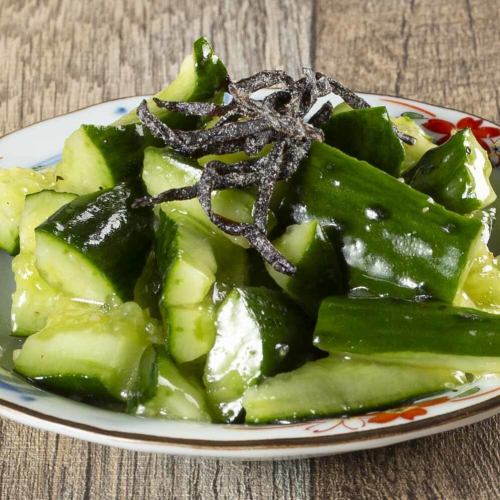 Crushed cucumber
