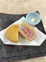 Tuna rare minced cutlet