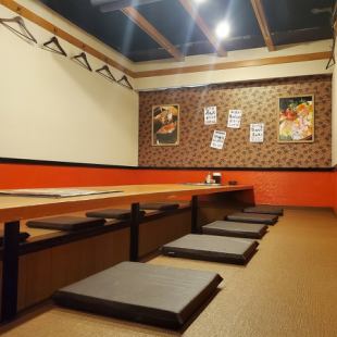 The tatami room banquet is OK for up to 18 people! We have a wide variety of courses and all-you-can-drink that are ideal for banquets.
