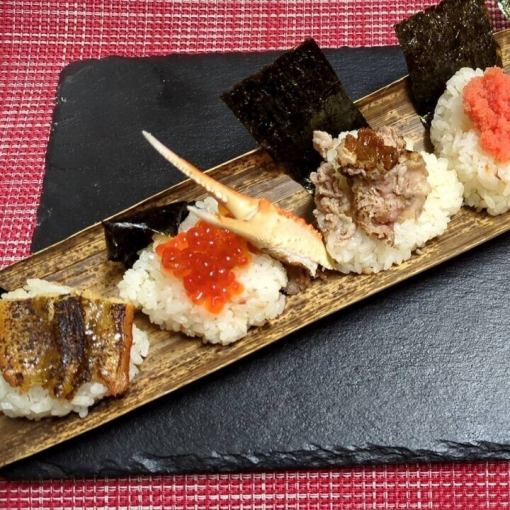 【ハイボールorカクテル1杯付！】和み家の厳選おにぎり6種＋前菜盛り合わせのセット　3,000円！