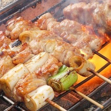 炭火焼き鳥＆串カツ満腹食べ放題宴会！