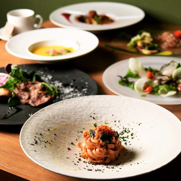 【特別なディナーにもご利用頂けるコース料理6000円ご用意。大切な日などにお召し上がり下さい。】