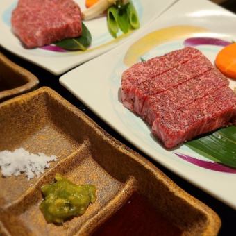 Luxurious Kyoto beef steak kaiseki