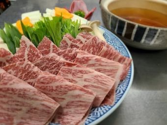 【予約限定！】神戸牛しゃぶしゃぶ12,100円が6,050円で！、先付、〆付き