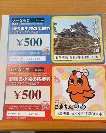 .頑張る小牧の応援券