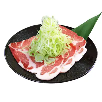安第斯山脉高地的猪里脊肉配青葱和盐