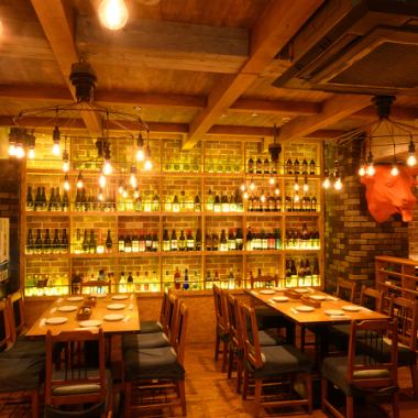 レンガ調の店内とアンティークな小物がお洒落を演出。[イタリアン/女子会/二次会/飲み放題/歓送迎会/誕生日/ピザ/天文館/鹿児島]