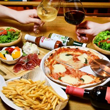 平日限定！ピッツァで楽しむ昼呑み2,000円コース♪ 乾杯ビール付◎