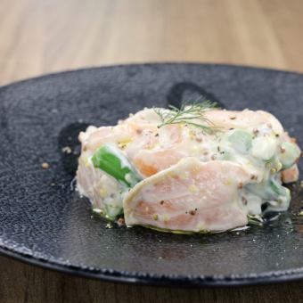 サーモンとインゲンのタルタル