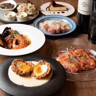 A hidden French restaurant on the 3rd floor of a mixed-use building in Umeda, Osaka.