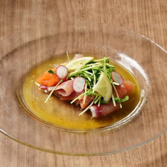 季節のカルパチョ2種