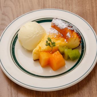 チーズケーキ＋バニラアイス