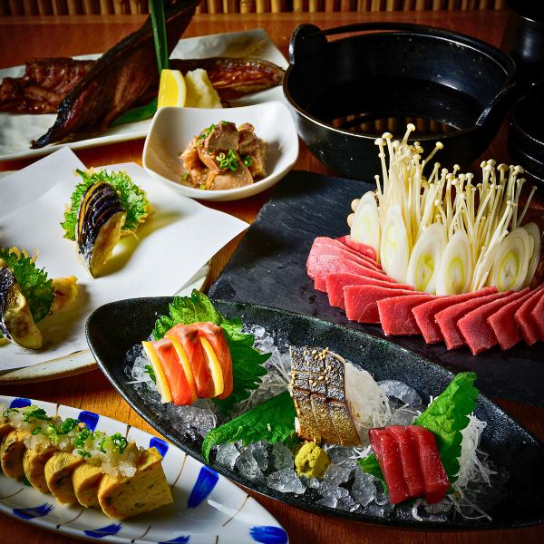 【忘年会】鮪好き必食！とろける国産本鮪のしゃぶしゃぶ＆3時間飲み放題