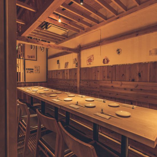 【完全個室】14名様まで利用頂ける個室をご用意。コース4500円～