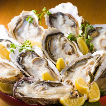 自慢の牡蠣をふんだんに♪3時間飲放題付き「牡蠣堪能食べ尽くしコース」全8品 6,500円(税込)