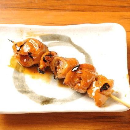 White-spotted offal skewers
