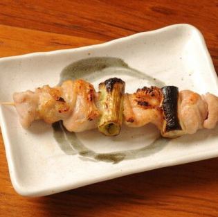 Green onion skewers