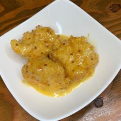 【大山鶏の唐揚げ】ハニーマスタード