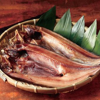 Overnight-dried true Atka mackerel (one fish)