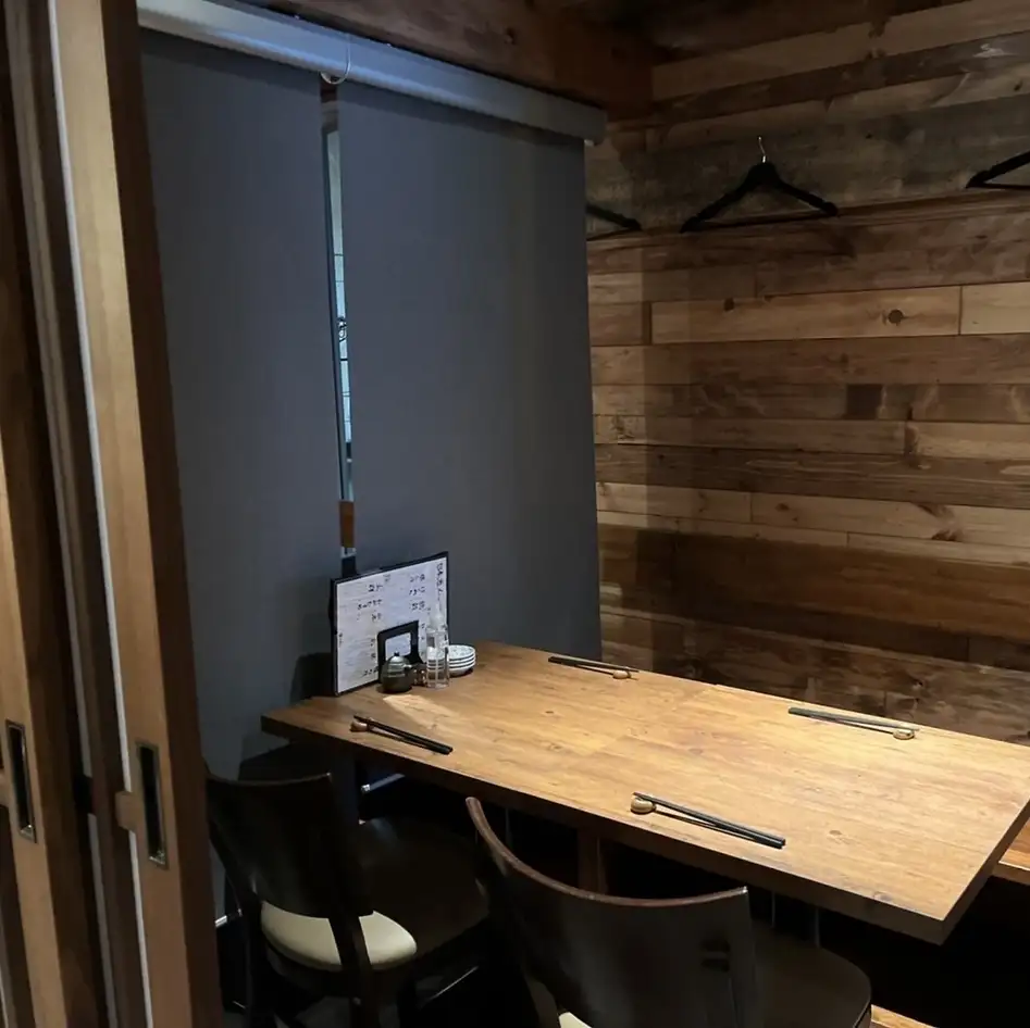 ゆっくり寛げる半個室は2名~!会社宴会や仲間同士の飲み会に♪