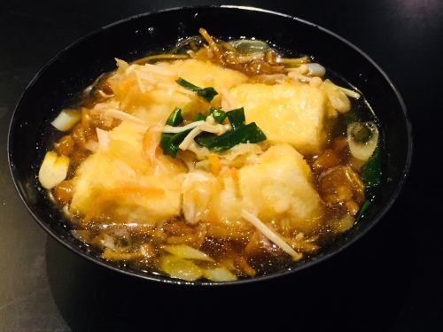 Homemade fried tofu
