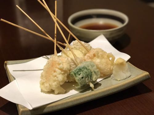 Seafood bite-fried tempura
