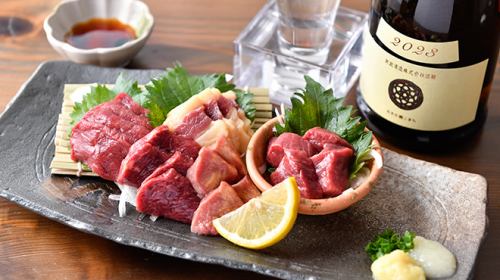 新鮮で噛み応え抜群の馬肉