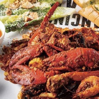 特選！ロブスターの手づかみランチコース4900円(税込)