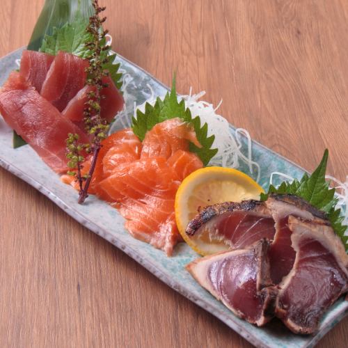 Today's 3 kinds of sashimi platter
