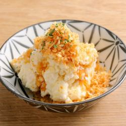 Fresh croquette potato salad