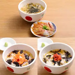 ごま鯛茶漬け/鮭茶漬け/梅茶漬け