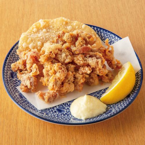 砂肝銀皮の唐揚げ