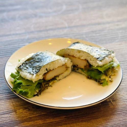 おにぎりバーガー 洋風もしくは和風