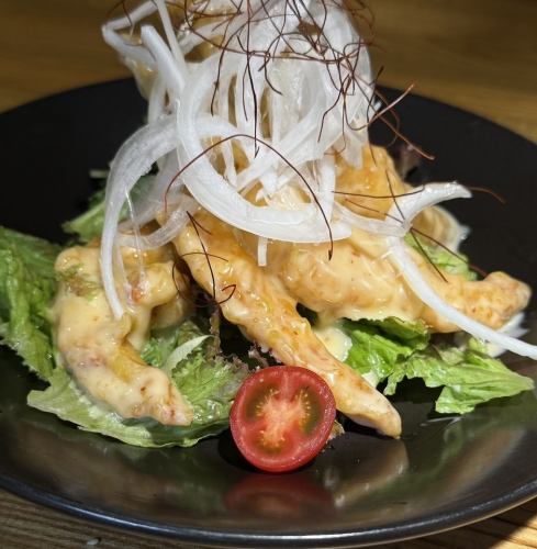 Soft-shell shrimp with chili mayonnaise