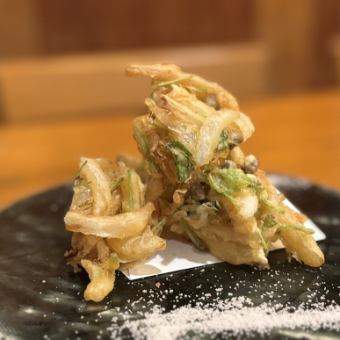 白蝦蘑菇天婦羅