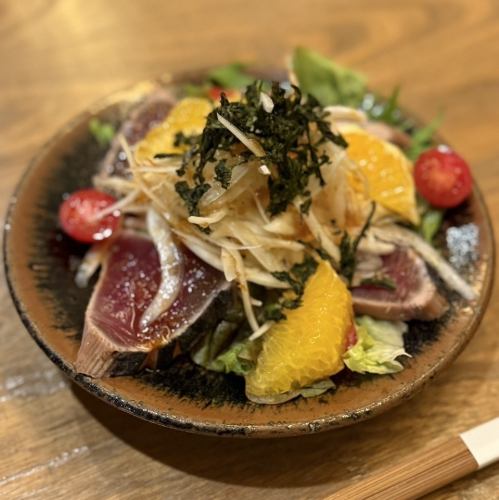 First bonito and Awaji Island new onion salad