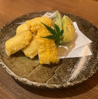 とうもろこし　天婦羅