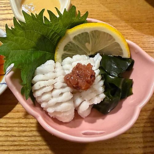 鱧　湯引き