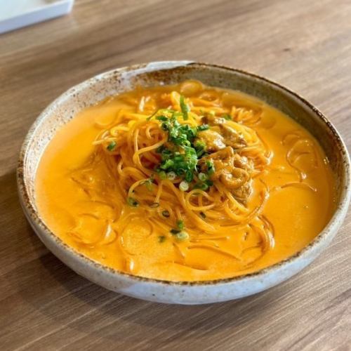 A hidden speciality! Limited to 5 servings, rich cream pasta with fresh sea urchin