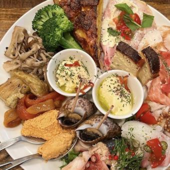 【新コース】女性人気メニューをぎゅっとまとめた女子会飲み放題付き宴会コース　5000円