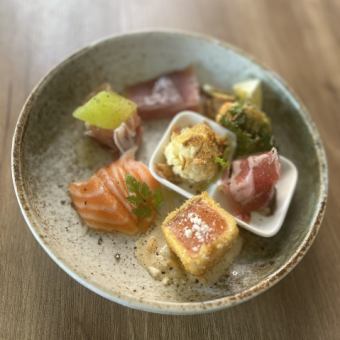 【五組限定】贅沢ランチコース(6品）　お一人様2500円(税込2750円)
