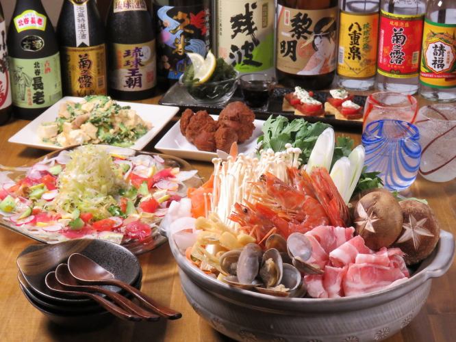 [欢迎和欢送会！] 2小时无限畅饮HARIKU火锅套餐选择（共8道菜）4,000日元