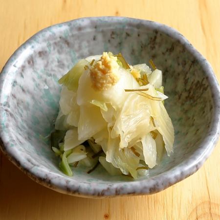 Chinese Cabbage Kimchi / Green Onion Toro Cold Tofu