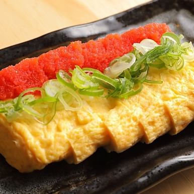 Pollack roe and rolled omelet / Takoyaki with dashi stock