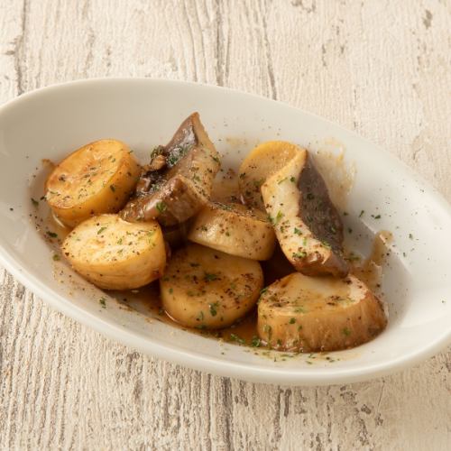 Grilled King Oyster Mushrooms with Butter and Soy Sauce