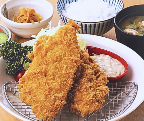 国産アジフライ膳