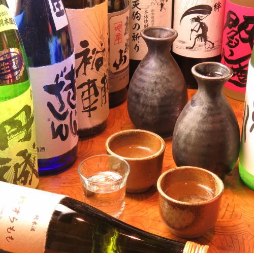 Abundant sake and shochu ♪