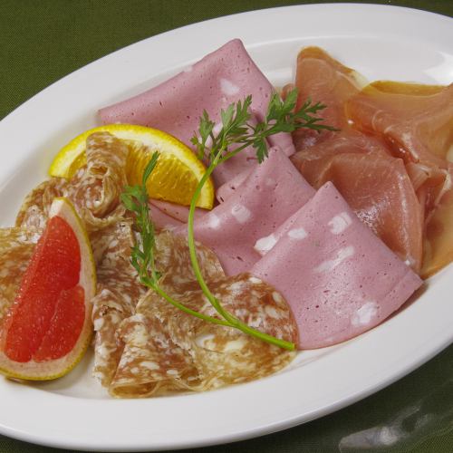Assortment of 3 Kinds of Italian Ham