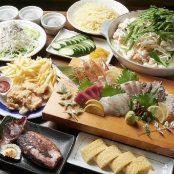 [Easy Course] ♪ 90 minutes of all-you-can-drink beer included, 120 minutes of seating, 5,000 yen (tax included) + 300 yen (tax included) for local sake option