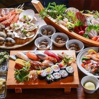 【호화 코스】 ★맥주 있음 150분 음료 무제한 좌석 180분 부가세 포함 8000엔